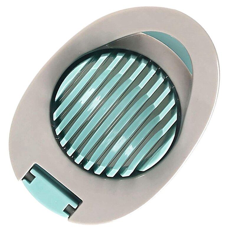 Multifunction Egg Slicer Section Cutter Divider Plastic Egg Splitter Cut Egg Device Kitchen Egg Tools: Navy Blue