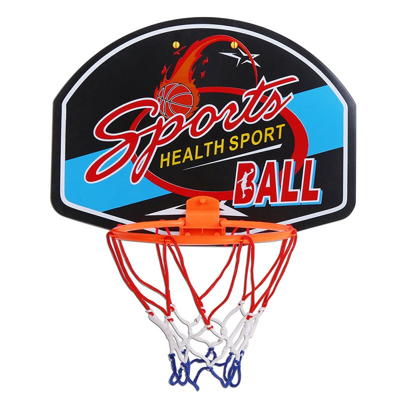 Plast hængende basketball netball hoop basketball box mini basketball bord legetøj rebounds indendørs justerbar 27*21cm: E