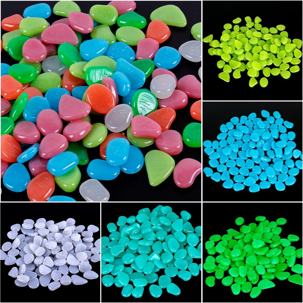 Luminous Garden Pebbles - Glow in the Dark Rocks for Outdoor Pool, Walkways, Patio, Lawn Decoration