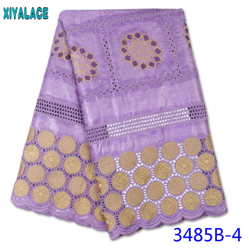 African Bazin Riche Getzner Dry Lace Stones Basin Fabric Senegal Bazin Brode with Stones for Women KS3485B: Picture 4