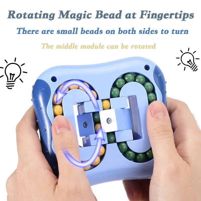 Spinning Magic Beans Antistress Fidget Toys Anxiety Fidget Anti-stress Box Autism Hand Figet Toy Simple Dimple for Children Ball