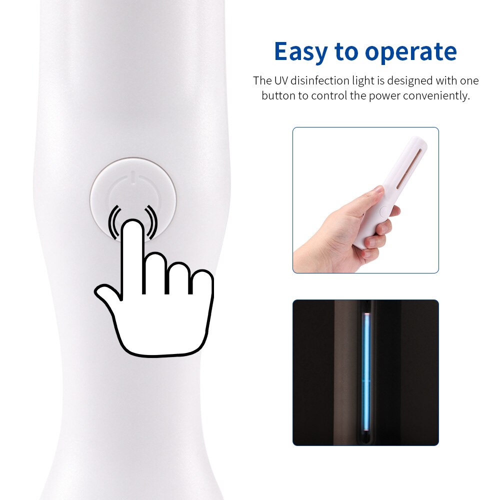 Lampe Germicide UVC Avec LED - Désinfection Et Purification D'Air Pour Maison Et Bureau - Ampoule B22