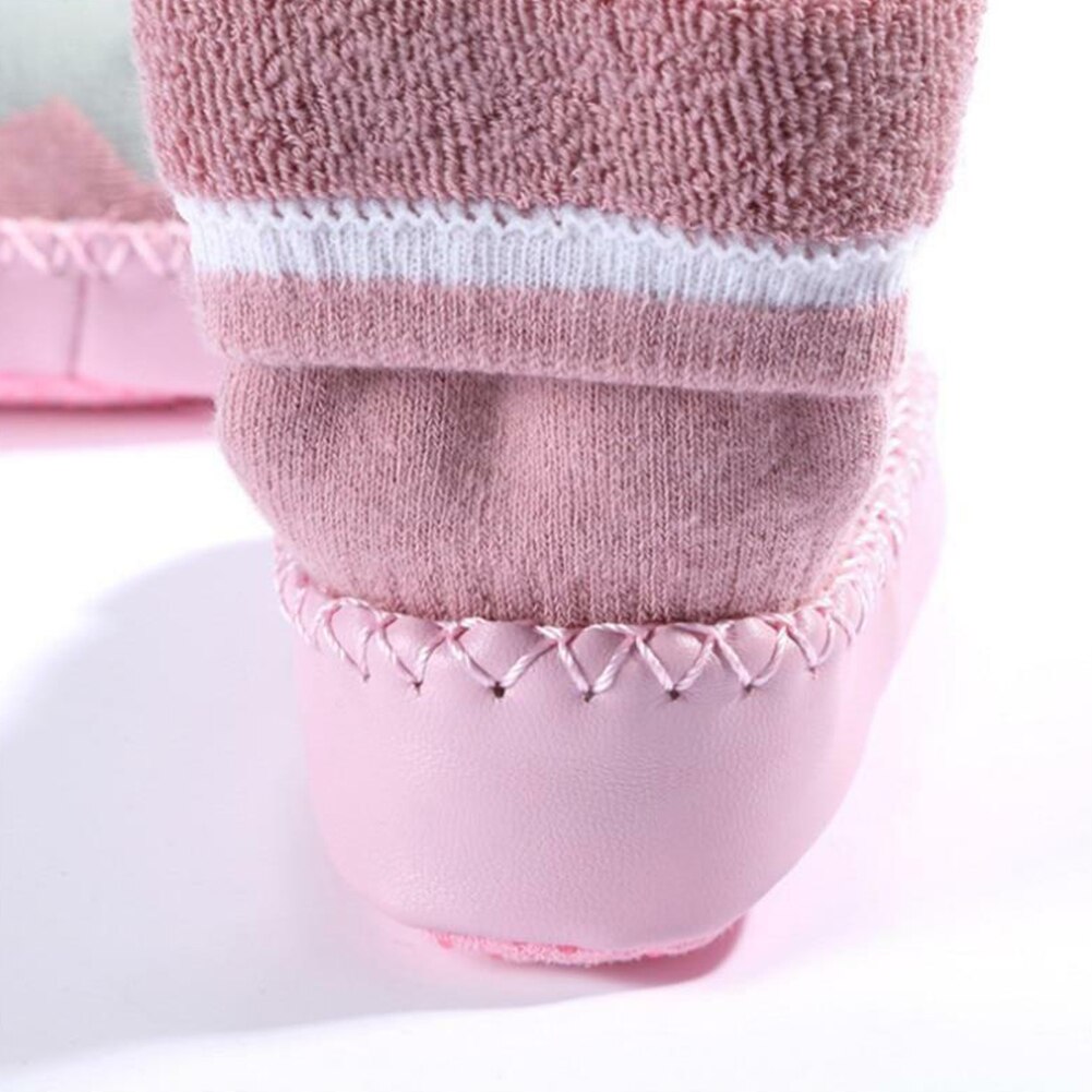 Infant Baby Girl Boy Toddler Anti-slip Warm Slippers Socks Cotton Anti-slip Crib Shoes Warm Soft Socks
