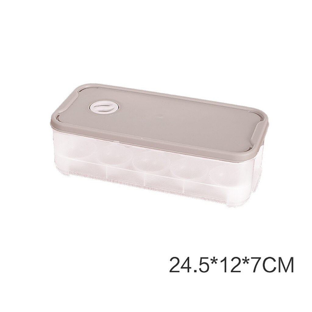 Eggs Holder Plastic Storage Box Container Organizer Refrigerator Box 10 Grids Egg box refrigerator egg fresh storage box