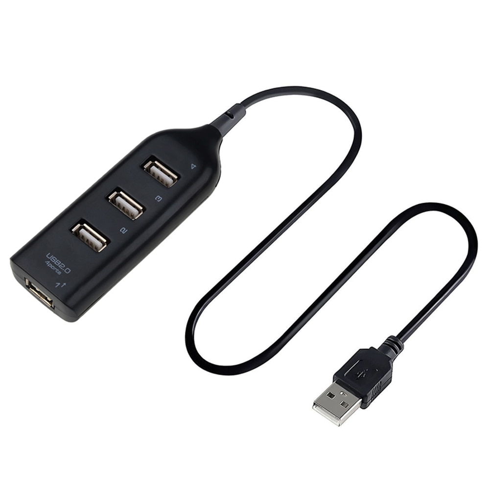 Usb Hub 5Mbps High Speed Multi Usb 2.0 Splitter Duurzaam Praktische Multi-Functionele Klassieke 4 In 1 Power expander Adapter