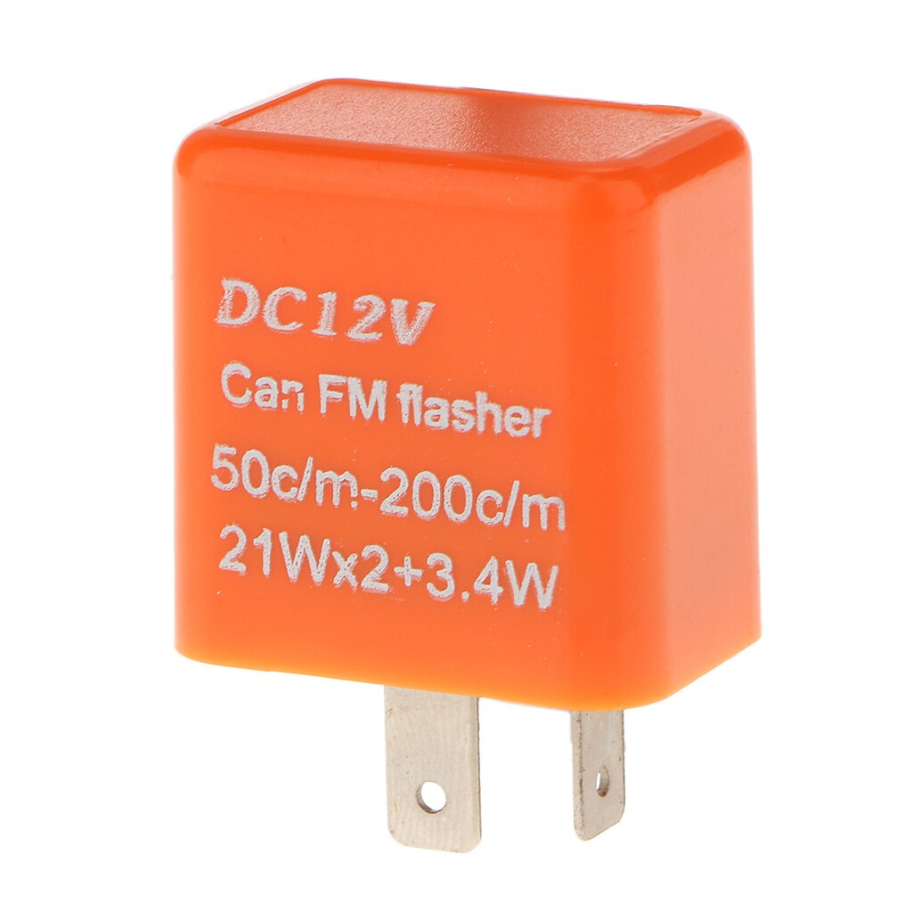 2 Pin 12V Flash LED Turn Light Flasher Relay Motorcycles Signal Control for Harley Kawasaki Yamaha Suzuki Choppers