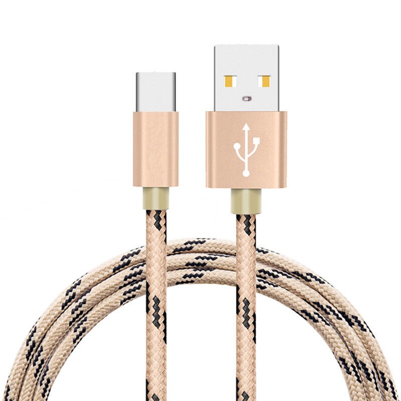 Micro Usb Kabel Snel Opladen Adapter Voor Samsung Galaxy S7 S6 S5 Xiaomi Htc Huawei Android Telefoons Data Sync Charger koord Type C: For Android / Gold