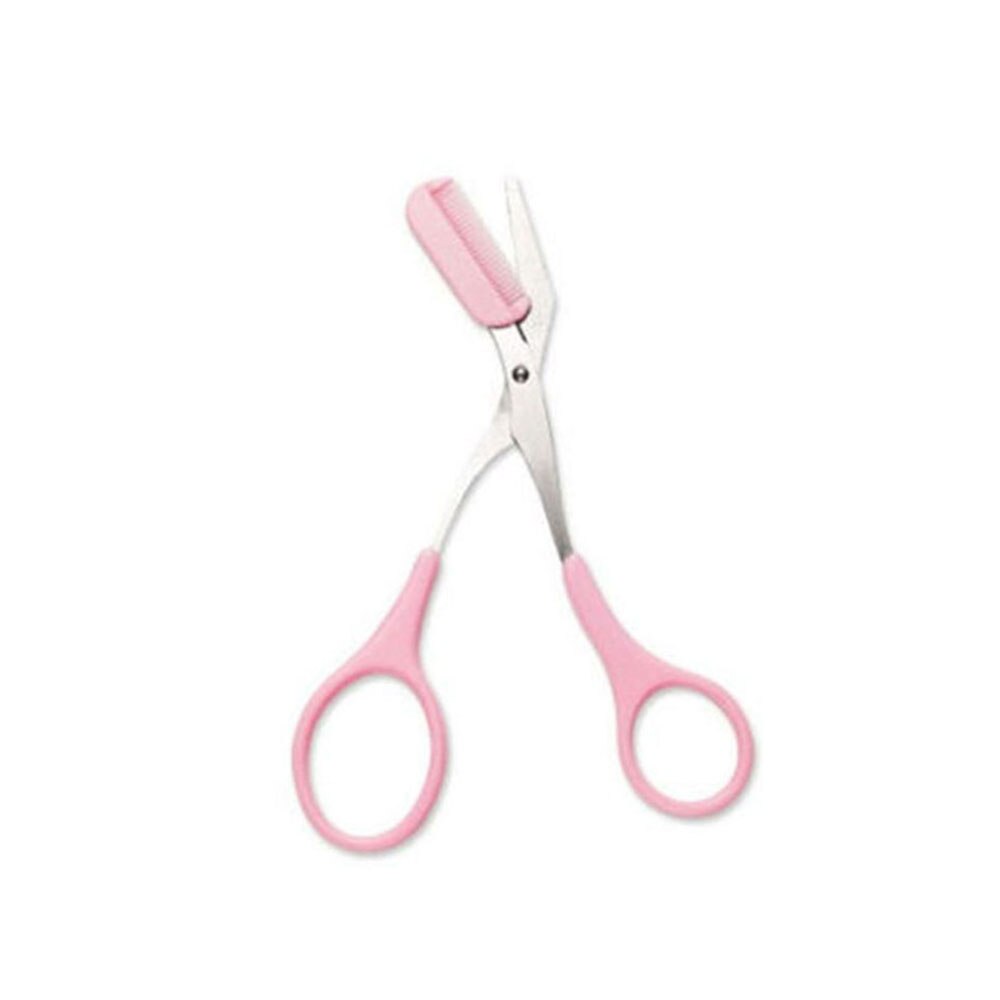 Outil de maquillage, coupe-cheveux ciseaux à cils, pour femmes et filles, rasoir de sourcils peigne