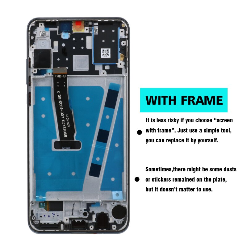 6.15 "lcd original com moldura para huawei p30 lite tela lcd para huawei p30 lite tela nova 4e MAR-LX1 lx2 al01