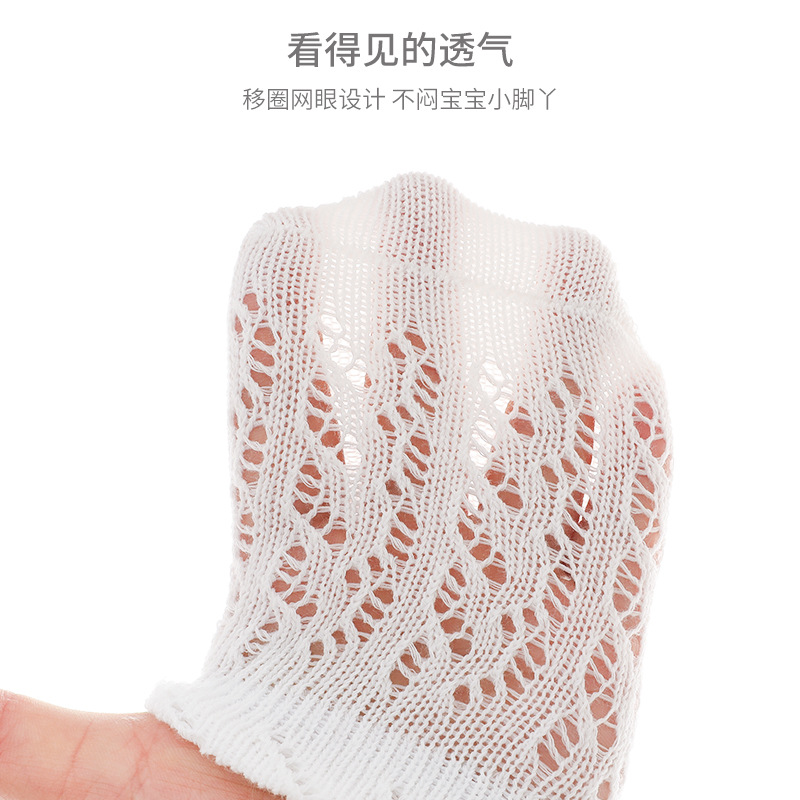 2022 sommer-prinzessinnen-socken aus baumwolle mit spanischem windmuster, babysocken mit hohlem netzmuster, kindersocken, kleinkindsocken, neugeborenensocken
