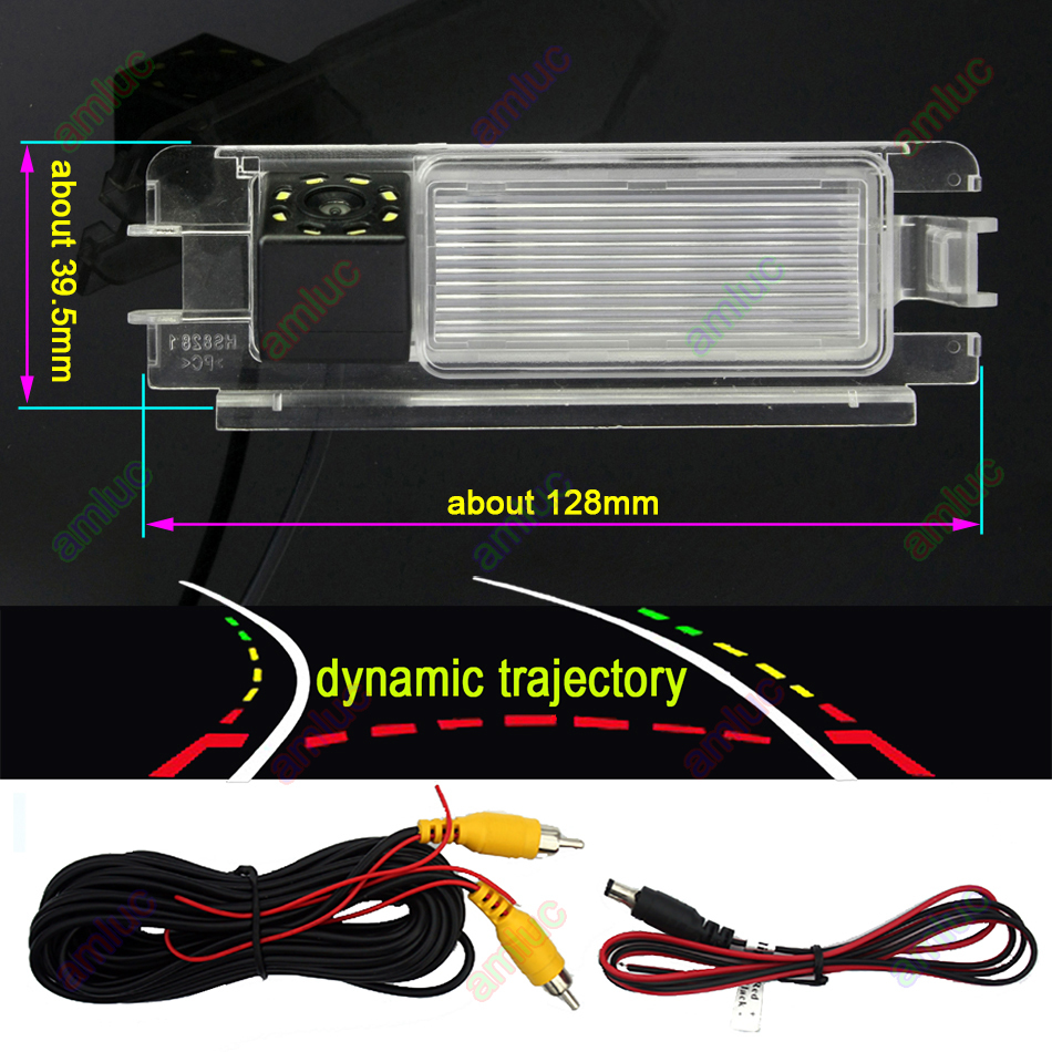 Intelligente Dynamische Traject Tracks Hd Auto Achteruitrijcamera Achteruit Inparkeren Camera Voor Renault Pulse Clio 2 Logan Sandero Stepway