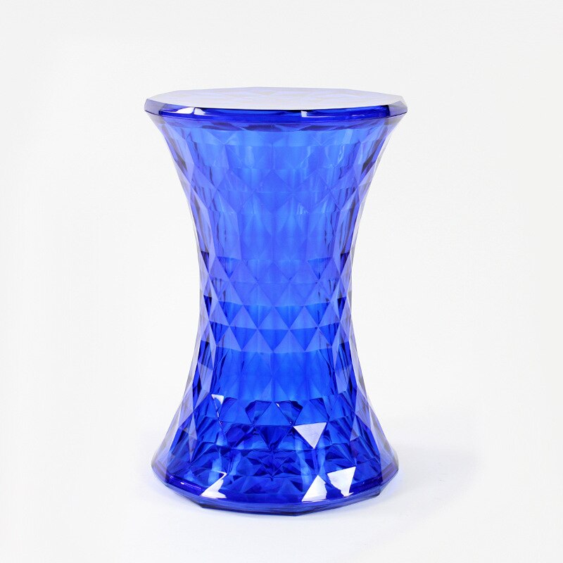 Crystal Transparent Stool For Living Room Can Storage Sundries Shoe Bench Stools Coffee Bar Office Stools Bathroom Round Stool: As picture8