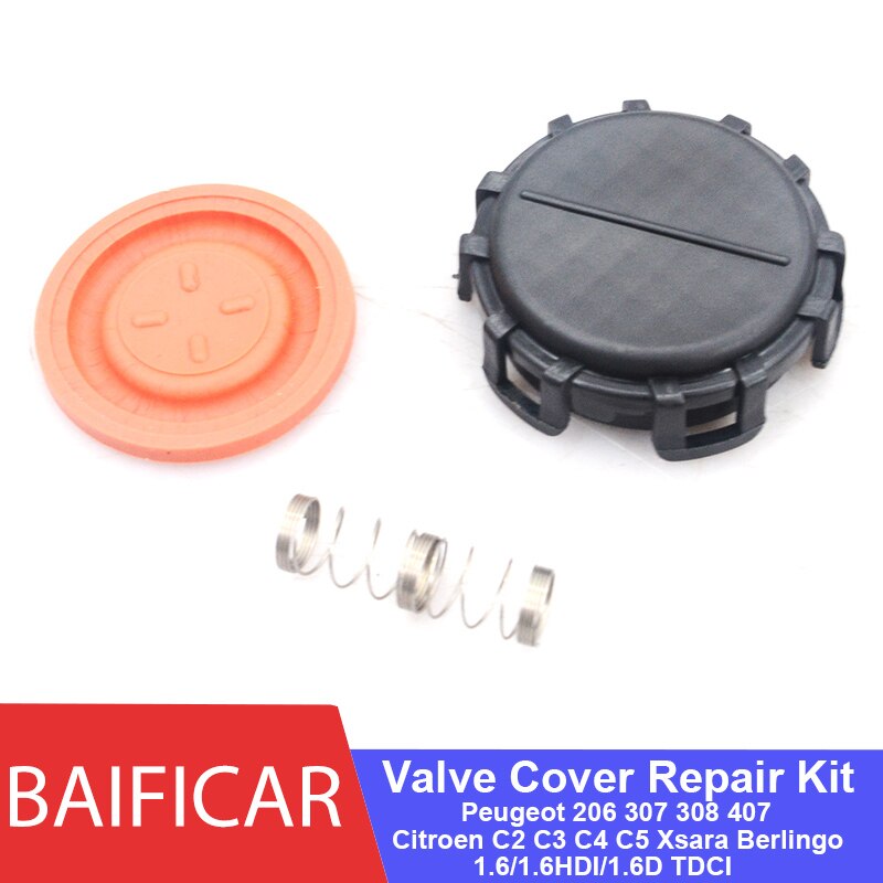 Baificar PCV Valve Cover Repair Kit 0248L1 For Peugeot 206 307 308 407 Citroen C2 C3 C4 C5 Xsara Berlingo 1.6HDI/1.6D/1.6 TDCI