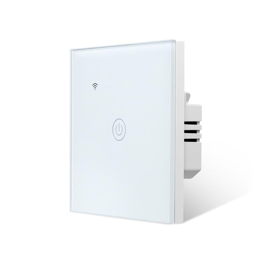 WIFI Switch Apple Homekit Smart Home Control 1 Gang 2 Gang 1 Way 220V EU Wall Switch Timmer 10A 2.4GHz: 1 Gang White