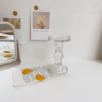 Glazen Kaarshouder Home Decoraties Glas Kandelaar Bruiloft Kandelaar Theelichthouder: M