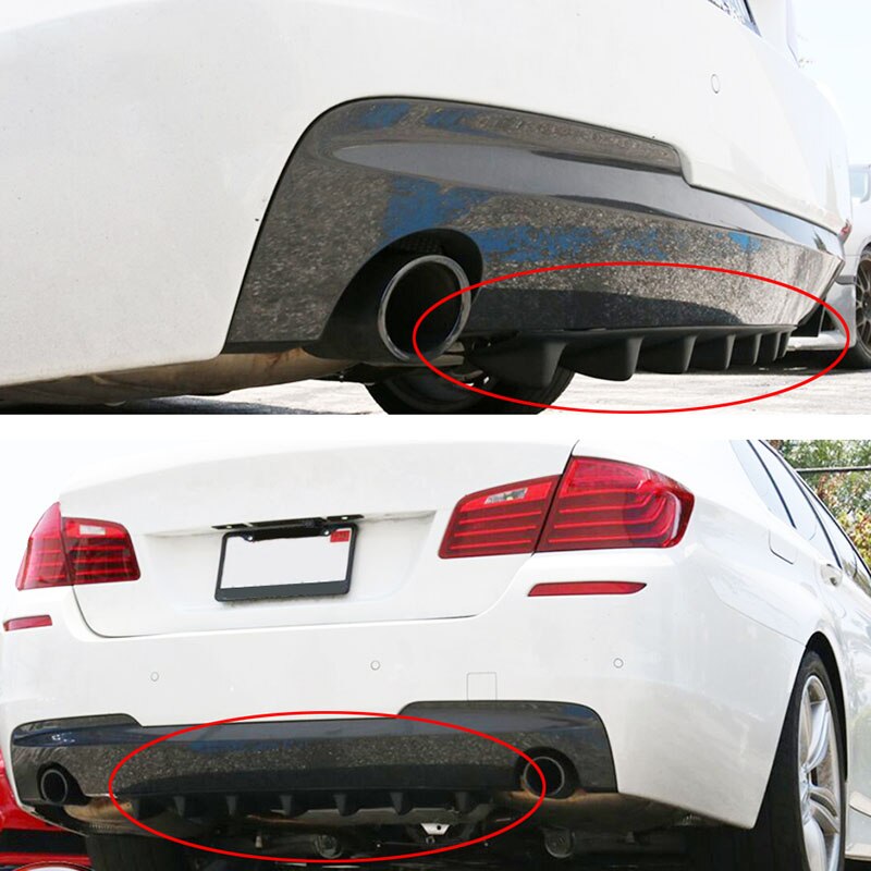 Auto Hintere Stoßstange Lippe Diffusor Flosse Glanz Schwarz ABS Diffusor Flosse Hai für BMW 330e M235i Kompakte 520d 518d 428i 530d 130i