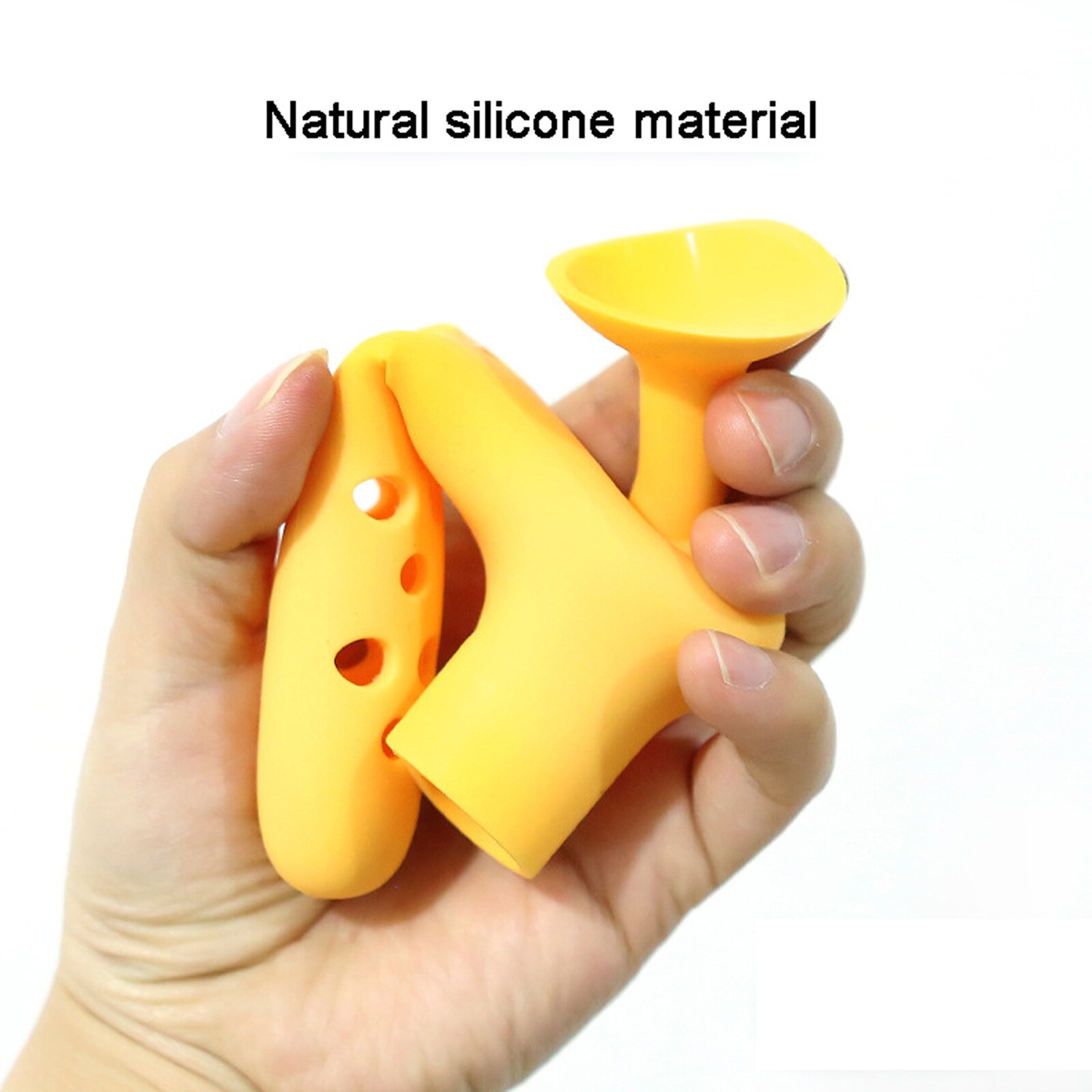 Tope de puerta de silicona con ventosa, herramienta de cubierta de mango sin perforación, protección anticolisión