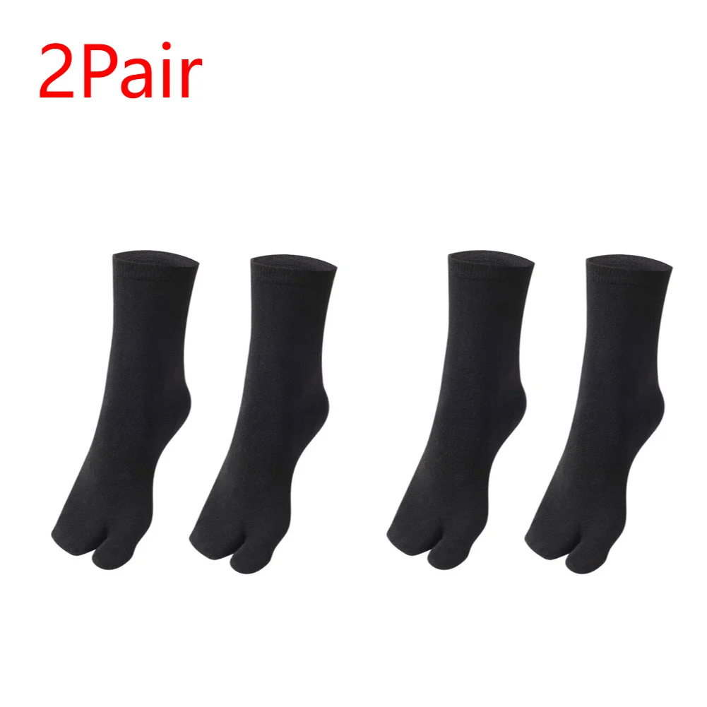 1-5PCS Women/Men Unisex Japanese Kimono Flip Flop Sandal Split Two Toes Sock Tabi Geta Cotton Socks: light yellow