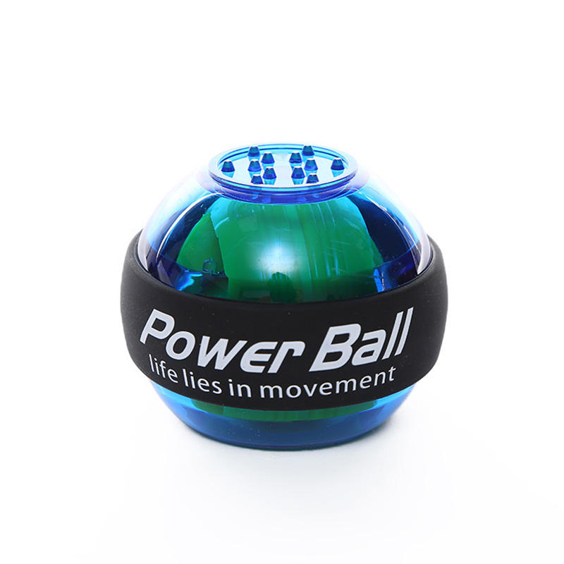 Led håndled bold træner forstærker gyro power bold arm træner power ball træningsmaskine hjemme gym fitness udstyr: Blå