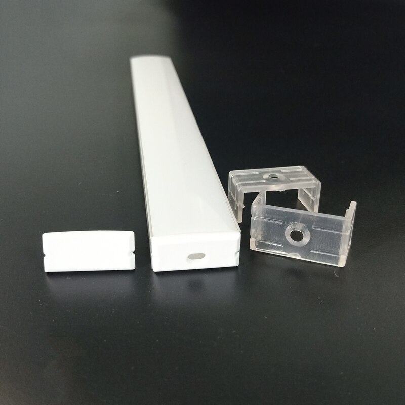 U Shape LED Bar Light Milky Diffuser Cover Aluminum Extrusion Profile