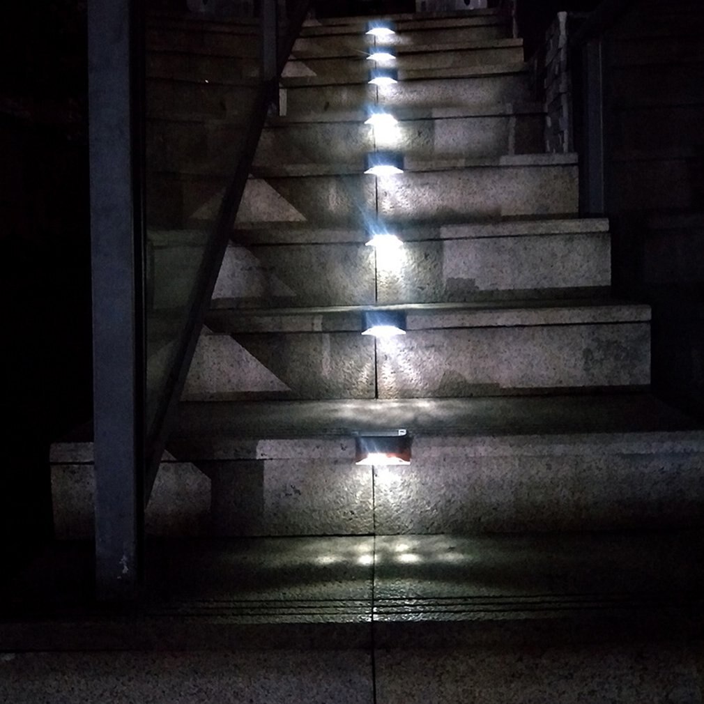 Outdoor Zonne-verlichting Verlichting Voor Dek Post Hek Stappen Of Trappen Led Light Waterdichte Draadloze Solar Lamp