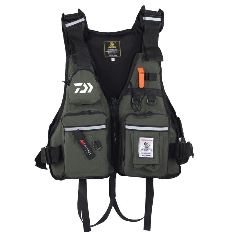 Men Life Fishing Vest Outdoor Multifunctional Photographer Portable Floatation Multiple Pockets Foldable Jackets Vests: 34