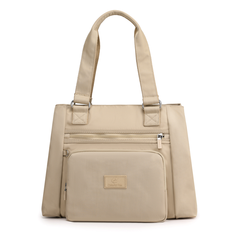 Sacs à bandoulière en tissu Oxford pour femmes, couleur unie, bonne , décontractés, concis, , étanche,: Apricot