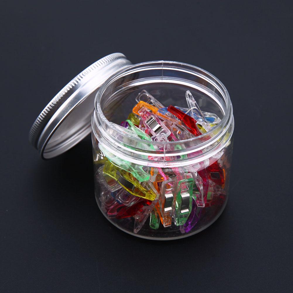 Supporto per clip in plastica 50 pezzi misto per tessuto patchwork fai-da-te trapuntatura artigianale cucito clip per maglieria forniture per ufficio a casa clip colorata