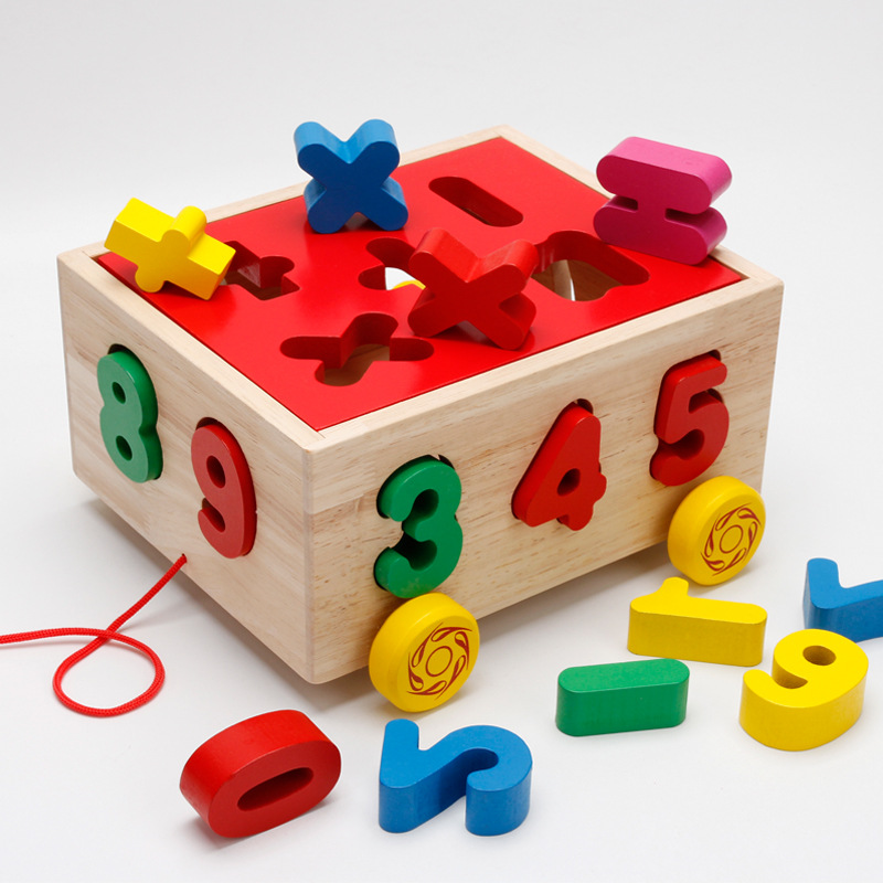 Vroege Jeugd Educatief Spelletjes Voor Kinderen Vorm Digitale Pairing Kleur Cognitie kinderen Trailer Speelgoed