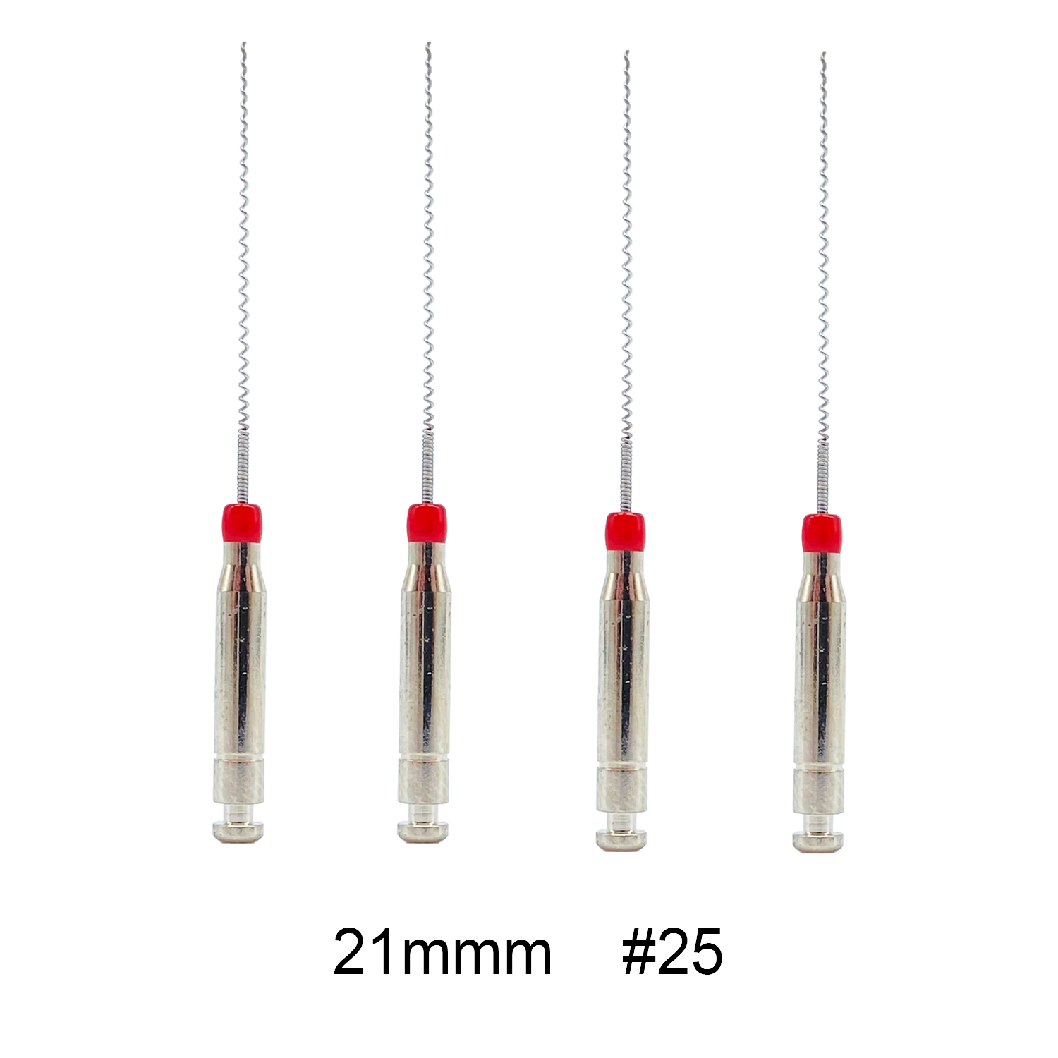 1 caja de soportes de pasta Dental, relleno de raíces Lentulo 21mm 25mm surtido # 25-40 Limas de endodoncia Instrumentos dentales Canal Espiral: Rojo