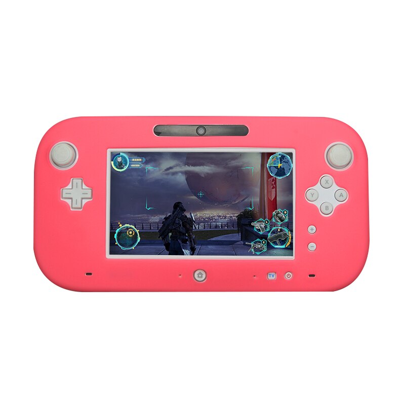 Protecteur complet en caoutchouc de Silicone souple pour Wii U Gel coque de protection pour Nintendo WiiU contrôleur de manette 5 couleurs Ultra