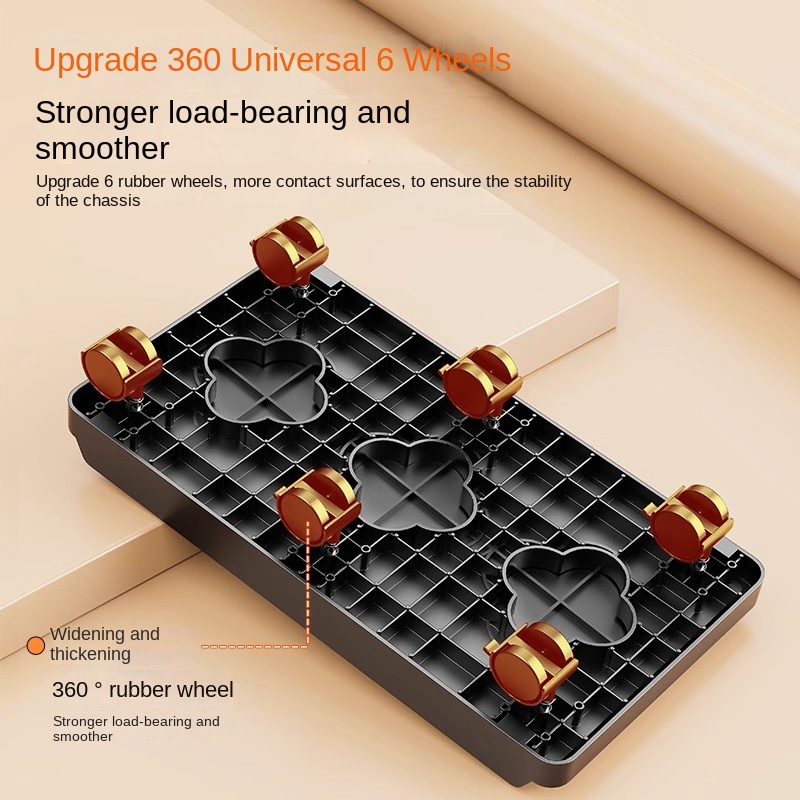 Double Layer Computer Tower Stand Mobile Base with Universal Wheels Simple Storage Heightening Case Support Bracket PC CPU Stand