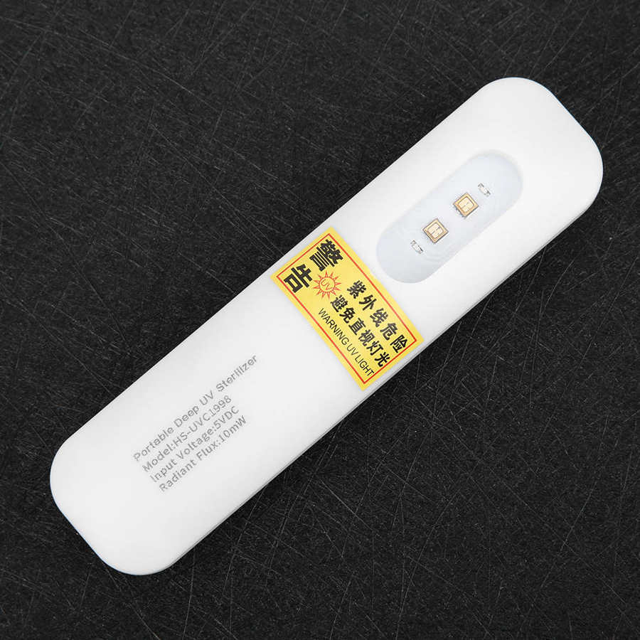 Household UV Cleaning Light Handheld UVC Light Portable Ultraviolet Cleaning Light Germicidal Lamp USB Charging for Home Travel