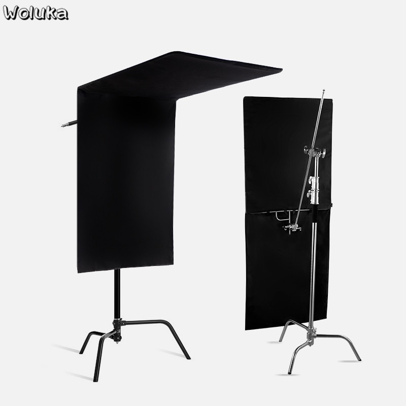 Zacht Licht Fotografie Vlag Board Zwarte Doek Studio Figuur Schieten Achtergrond Doek Outdoor Schieten Zwart Absorberende Doek T18