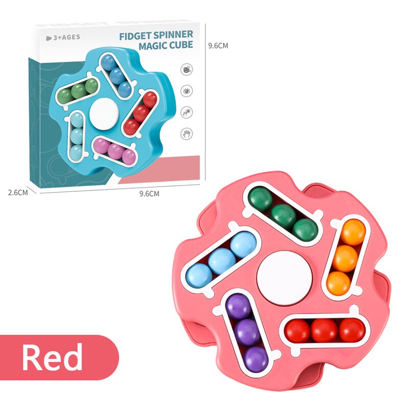 2022 rotierenden Bean Intelligenz Fingertip Cube kinder Finger Gyro Anti-Stress-Cube Pädagogisches Festplatte Spielzeug: Armee Grün