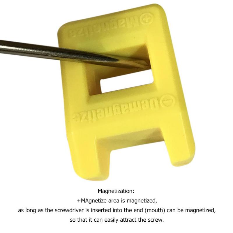 Magnetizador desmagnetizador 2 en 1 magnetizador desmagnetizador herramienta destornillador Banco Bits Gadget práctico controlador magnetizado rápido magnético