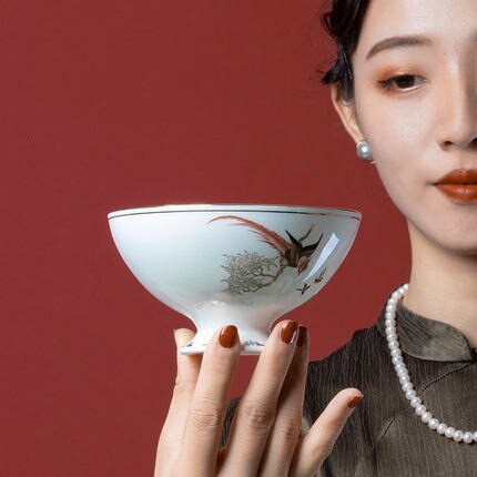 Assiettes à Dessert de luxe en porcelaine, vaisselle de table en céramique haut de gamme en club occidental, assiettes décoratives, boîte à: 4.5 inch bowl