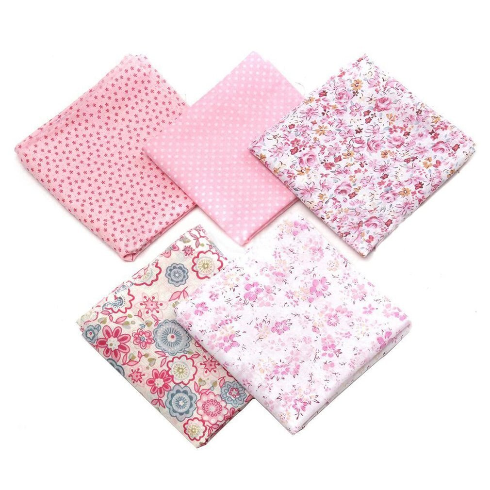 DIY handmade patchwork small floral fabric Cotton Clothes Handicrafts Knitting Indoor decorations Home use: pink