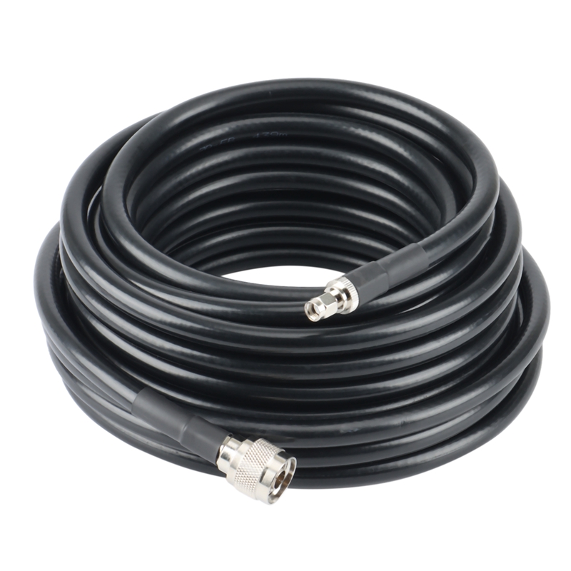 X-400 Coaxial Cable, Ultra-Low-Loss for LoRa and HNT, N-Male to RP-SMA Male: 10M
