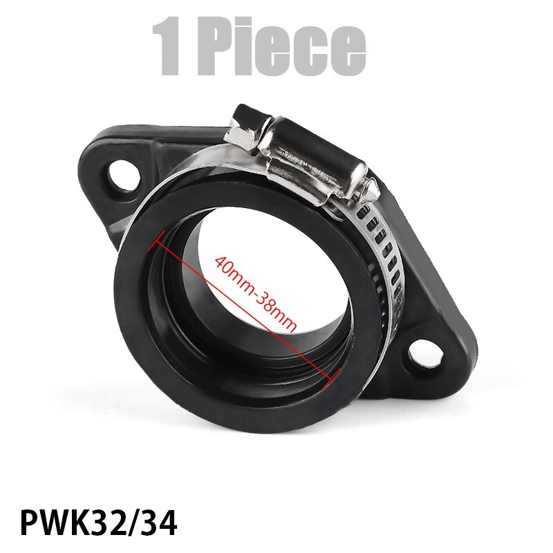 Motorcykel förgasare gränssnitt gummiadapter inloppsrör för pwk 28mm 30mm 32mm 34mm förgasare utv atv ute uazmoto: 1 st 30-34mm