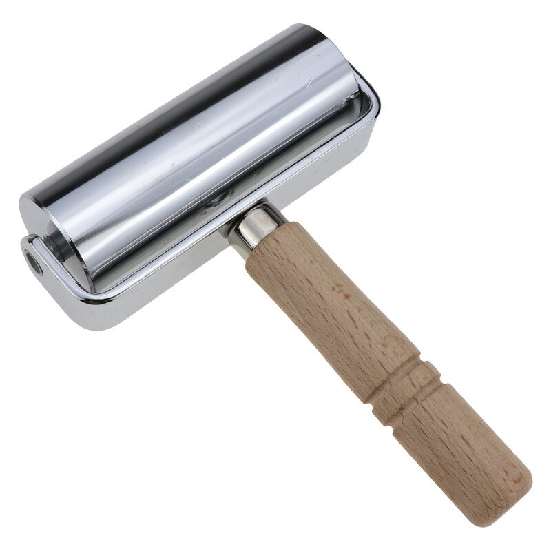 Rodillo de laminación para bordes de cuero, herramienta para manualidades, bricolaje, herramienta de pliegue hecha a mano, 26mm/60mm/100mm: silver 100mm
