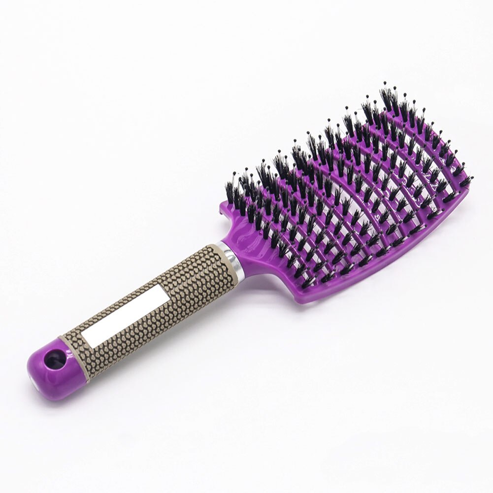 Brushy Hairbrush Women Wet Comb Hair Brush Tools Comb Hairdresser Hairdressing Brush for Hair Massage Hair Brush: purple