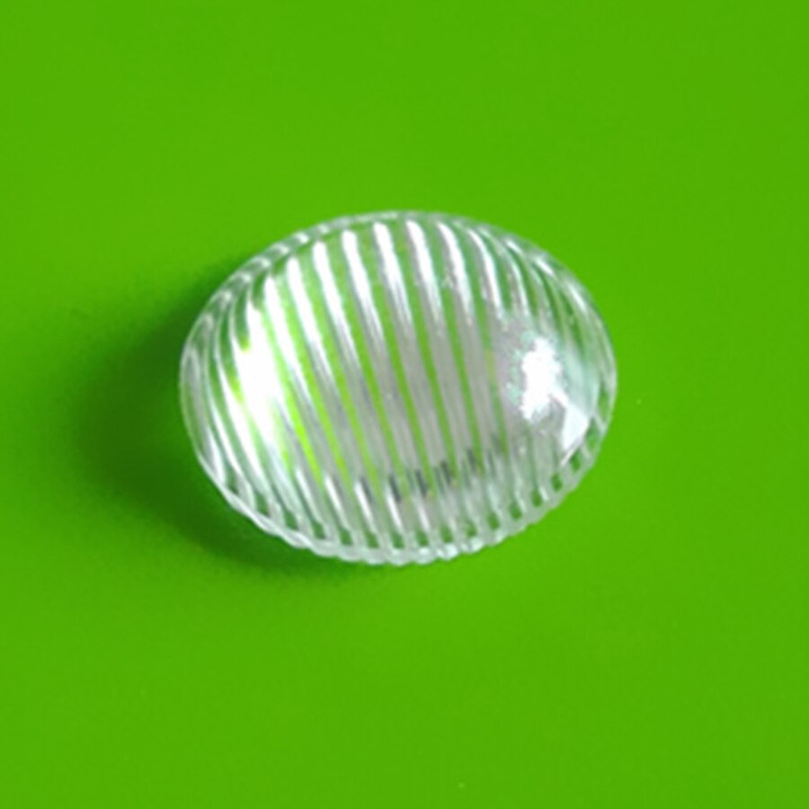 Diameter 23mm perler / glat / frostet / stribe overflade optisk pmma plano konveks linse akryl led lommelygte linser reflektor: Stribeoverflade