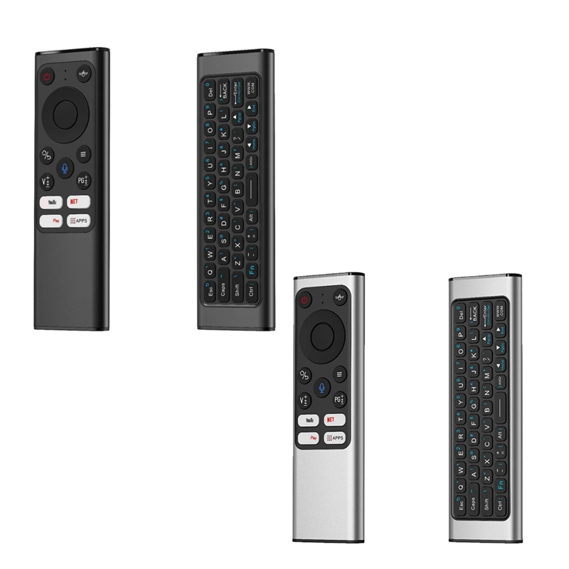 Télécommande universelle sans fil, clavier Air Mouse pour Android TV Box, Mini PC, HTPC avec apprentissage IR, 2.4G