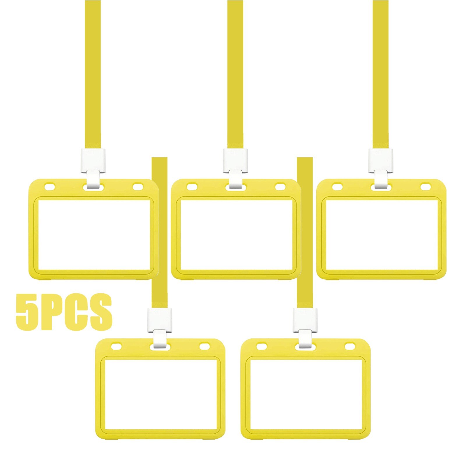 1/2/5PC Clear Vaccination Card Protector Vaccine Card 4x3 Protective Waterproof PVC Health Card Case for CDC Immunization Badge: Yellow 5pc