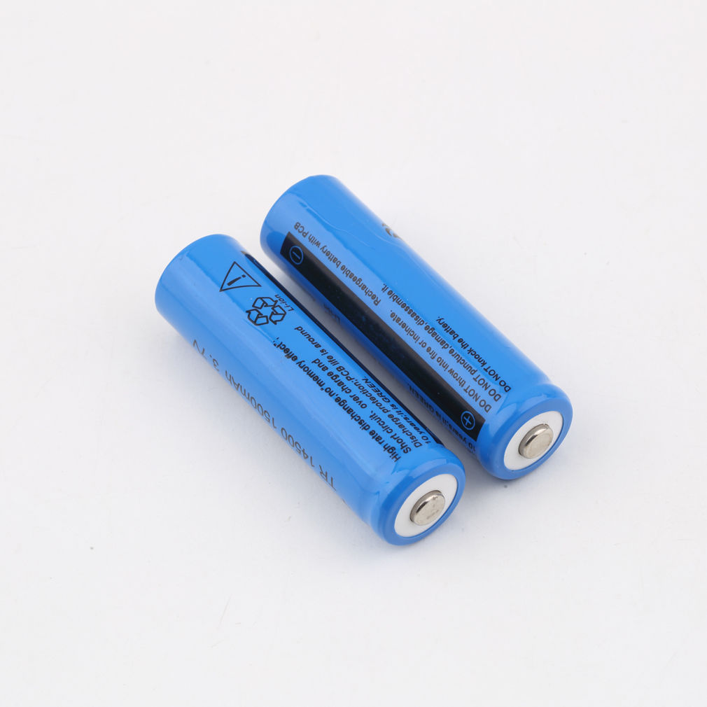 14500 Rechargeable Li-ion Battery 3.7V 1500mAh Battery For LED ...