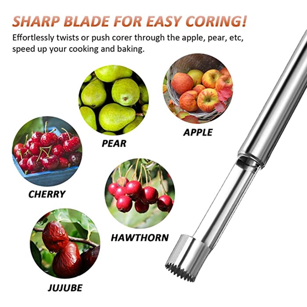 2pcs Cherry Pitter Tools, Stainless Steel Olive Stoner And Cherry Pitter Multi-Functional Cherry Seed Remover Fruit Pit Remover Press Type Kitchen Tool For Making Cherry Jam (Black