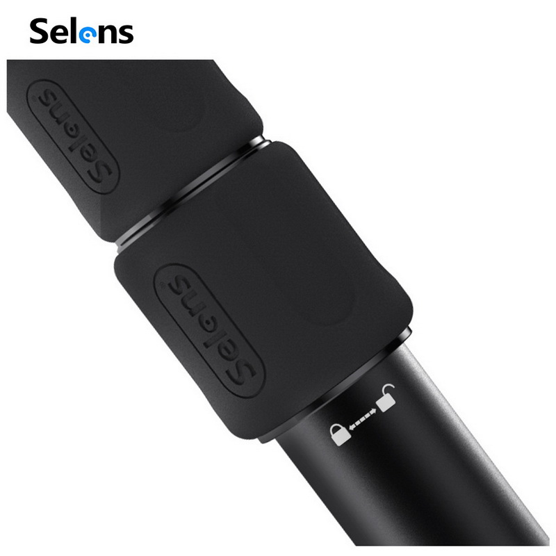 Selens Statief Monopod Extension Tube 3-Secties Voor Feiyu Zhiyun Stabilizer Camera Cannon Dslr Sony Nikon Telefoon Statief