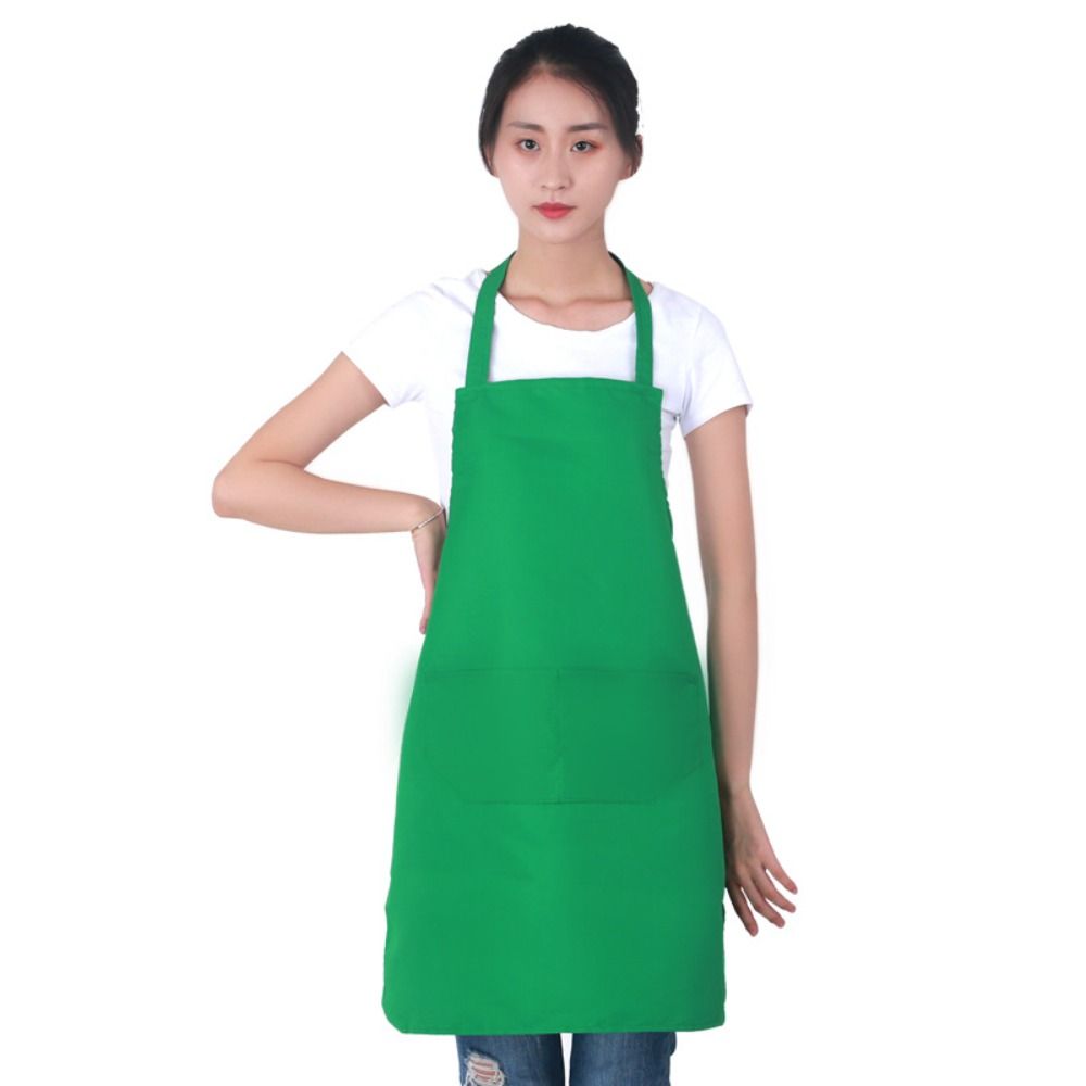 Bunte Kochschürzen für Zuhause, unisex, Kochschürzen, Restaurant, Kochen, Backen, Kleid, ölbeständige Taschen, Schürze, Küchenzubehör: Burgunderrot