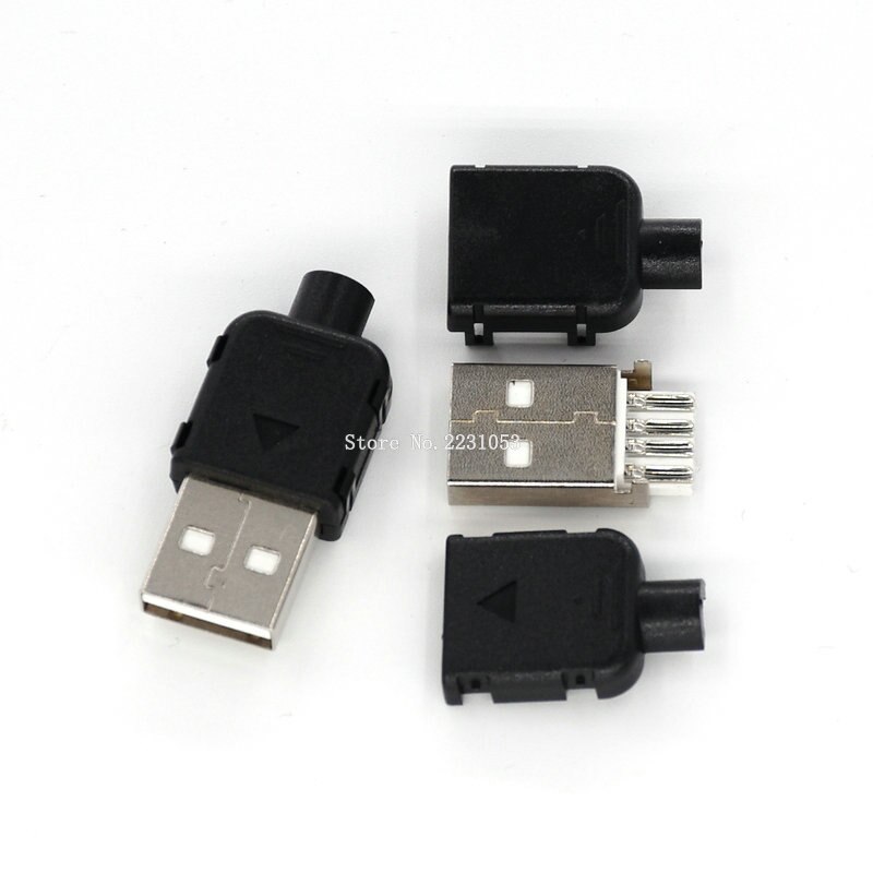 10 Sets Diy Usb 2.0 Connector Plug Een Type Man 4 ... – Vicedeal